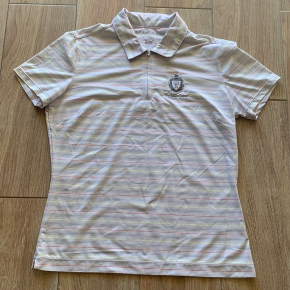 Nike Tops - Nike Golf sport collared striped dry fit shirt top